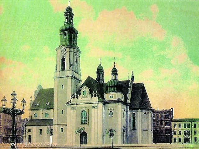 Kościół Serca Jezusowego od strony Elisabeth Markt, przed 1920 rokiem