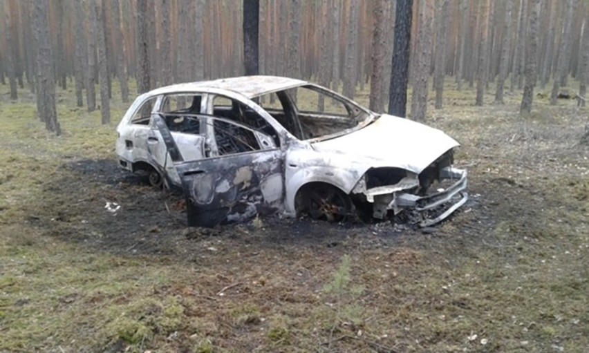 Samochód został znaleziony w lesie  w okolicach Nowogrodu...