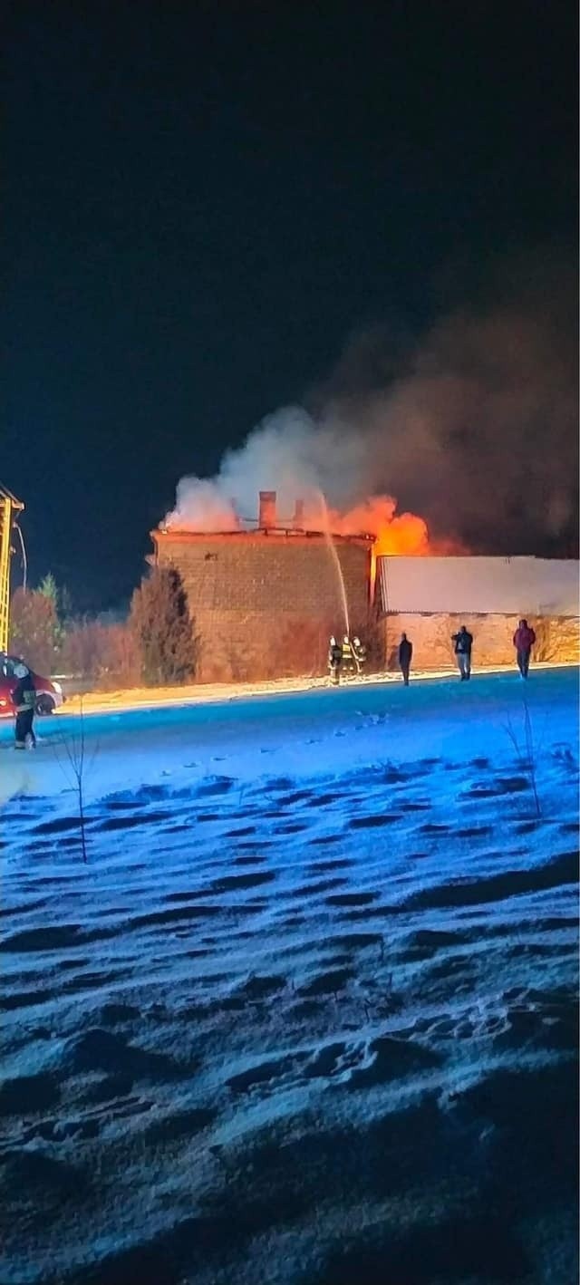 Tragiczny pożar domu koło Olkusza (06.02.2023)