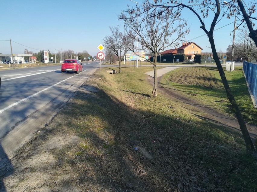 Gmina Łask wspólnie z Zarządem Dróg Wojewódzkich wybudują chodnik ZDJĘCIA