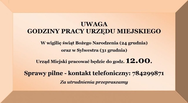 Warto sprawdzić godziny pracy urzędów w regionie