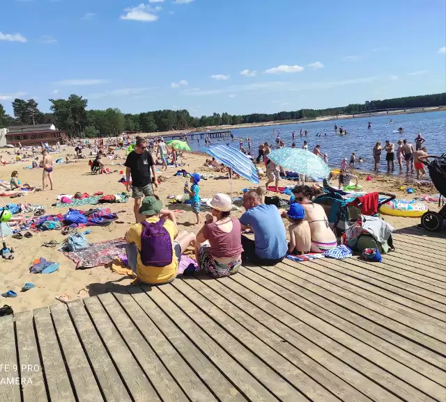 Pełnia plaża w Sielpi