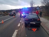 Paszyn. Zderzenie dwóch samochodów osobowych. Jedna osoba trafiła do szpitala[ZDJĘCIA]