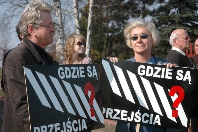 Protest mieszkańców Libertowa, Gaju i Mogilan, marzec 2012 r.