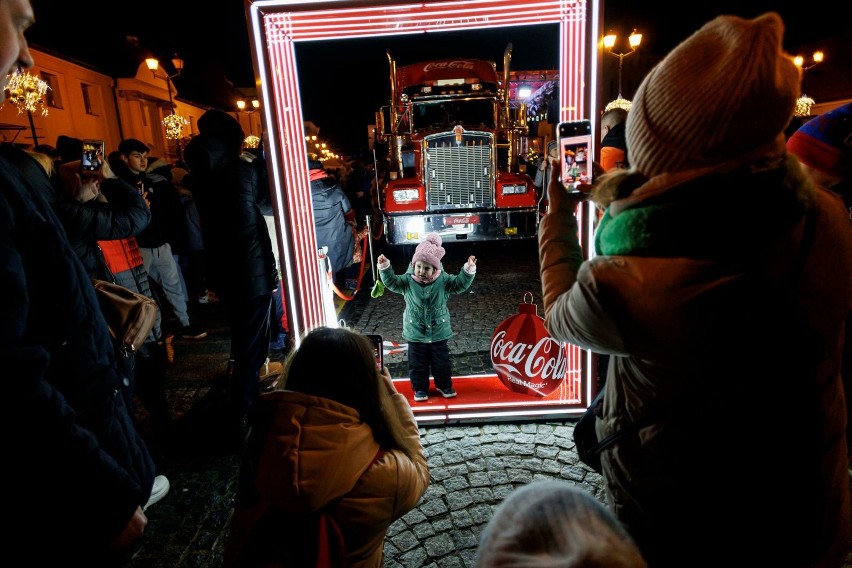 Ciężarówka Coca Coli w Białymstoku
