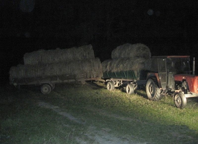 Zderzenie ciężarówki z ciągnikiem