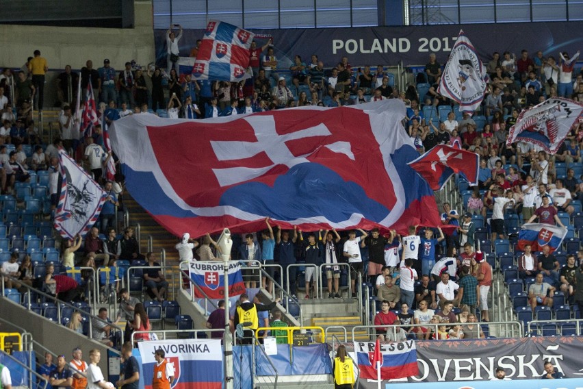 22 czerwca 2017. Mecz Słowacja - Szwecja na mistrzostwach...