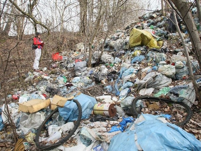 Ogromne hałdy śmieci "otulają&#8221; brzegi Lubrzanki. Czy aby na pewno nie ma to żadnego wpływu na skażenie rzeki i w konsekwencji zalewu w Cedzynie?