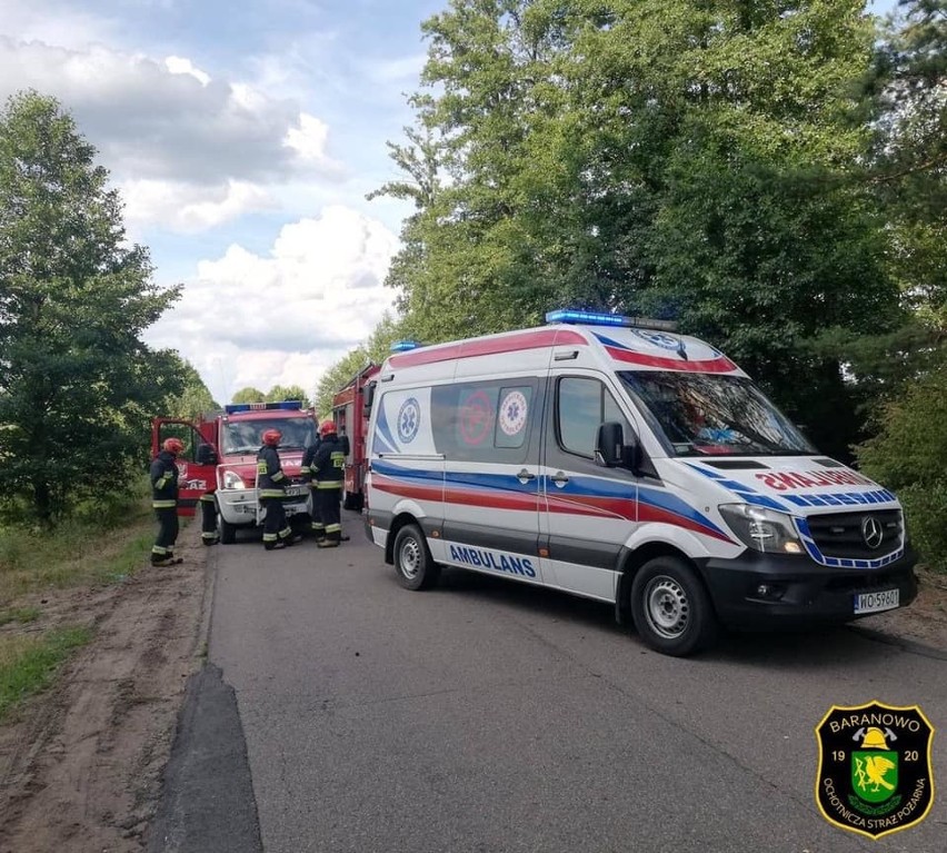 Powiat ostrołęcki. Wypadki w niedzielę 20.10.2019. W jednym ranny motocyklista, w innym dwoje dzieci