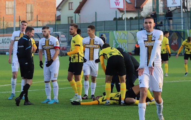 ŁKS Łagów przegrał z Wieczystą Kraków 1:2.