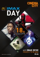 Imax Day w sobotę 30 czerwca. Bilety do katowickiego kina Imax za 18 zł. W repertuarze największe hity tego roku