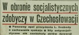 50 rocznica inwazji na Czechosłowację. Jak komunistyczna prasa PRL opisywała interwencję wojsk Układu Warszawskiego??