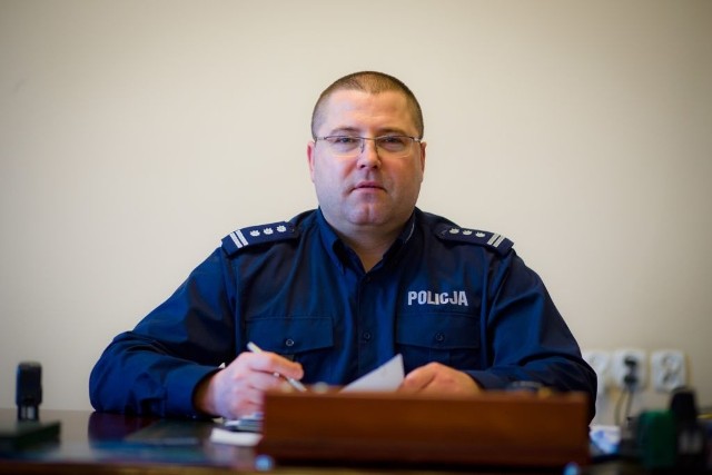 Inspektor Daniel Kołnierowicz, szef podlaskiej policji  