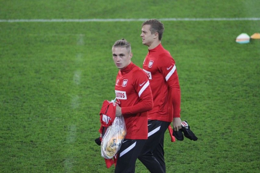 Trening reprezentacji Polski na stadionie Ruchu Chorzów...