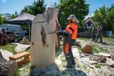 Speed wood carving w Swołowie. Ruszyła impreza rzeźbiarska "Drewno w Kratę" (zdjęcia)