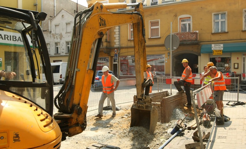 Remont ulicy Średzkiej spowodował, że nieco zmniejszyły się...