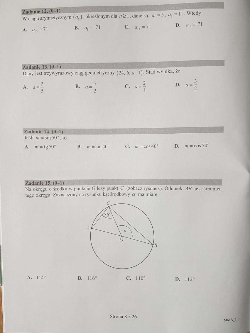 MATURA 2017 ARKUSZE CKE MATEMATYKA