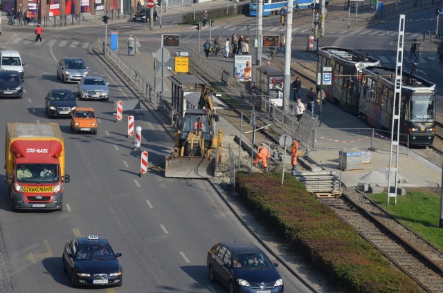 Przebudowa przystanku tramwajowego na ul. Kazimierza Wielkiego