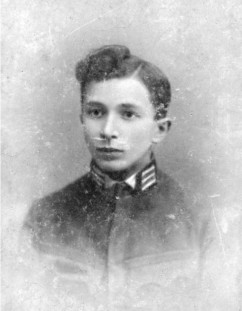 Jerzy Bajan jako nastolatek