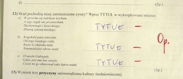 Trudno uwierzyć, co na klasówkach potrafią pisać (i nie...