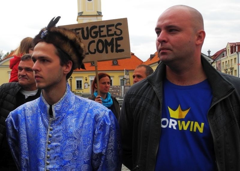 Rynek Kościuszki. Manifestacja: Uchodźcy mile widziani (zdjęcia, wideo)