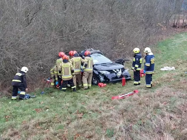 Do groźnego wypadku doszło w pobliżu miejscowości Kuszewo.