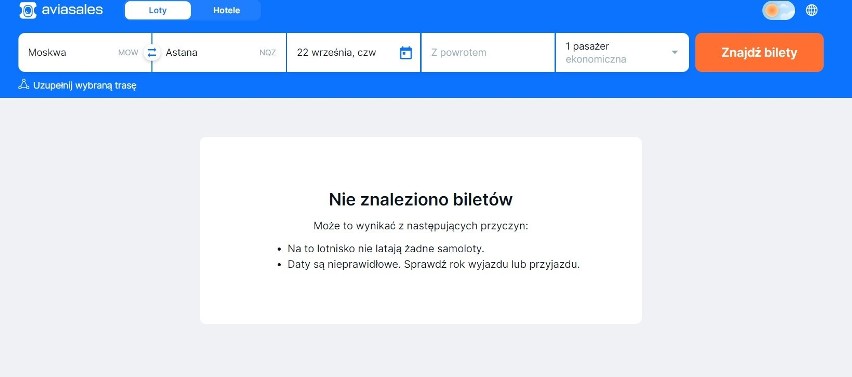 Ucieczka z Rosji kosztuje fortunę. Do Erywania przez... Dubaj. Dokąd są jeszcze bilety? Ile to kosztuje? Sprawdziliśmy to