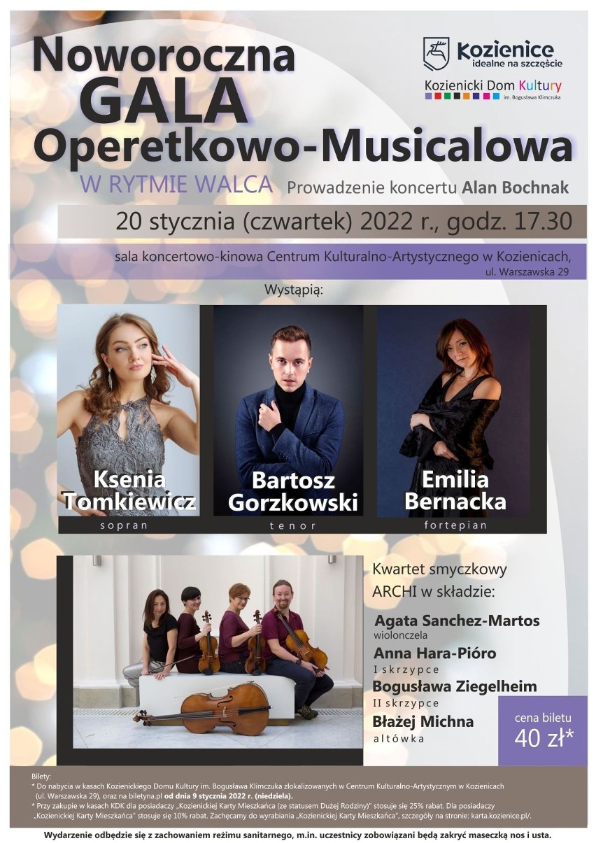 Gala Operetkowo-Musicalowa odbędzie się wkrótce w Kozienickim Domu Kultury. Wystąpi Ksenia Tomkiewicz - posłuchaj