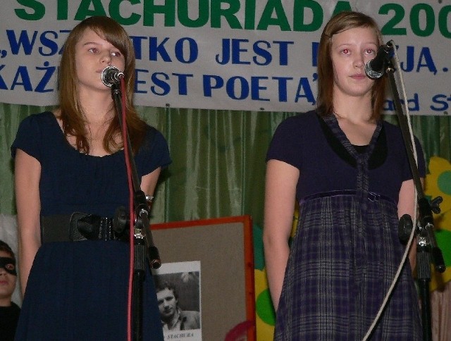 Michalina Faryś i Magdalena Wilgocka z buskiego Gimnazjum numer 2 zainaugurowały środową Stachuriadę 2009 na "Górce".