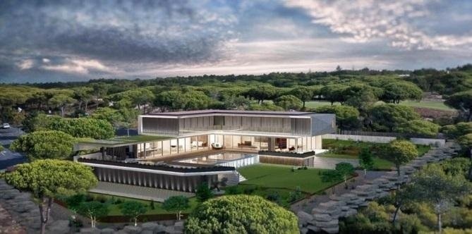 Projekt nowego domu Cristiano Ronaldo w jego posiadłości w...