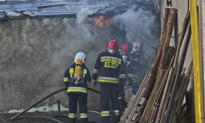 Do pożaru doszło w czwartek 28 stycznia przy ul. Odrzańskiej...