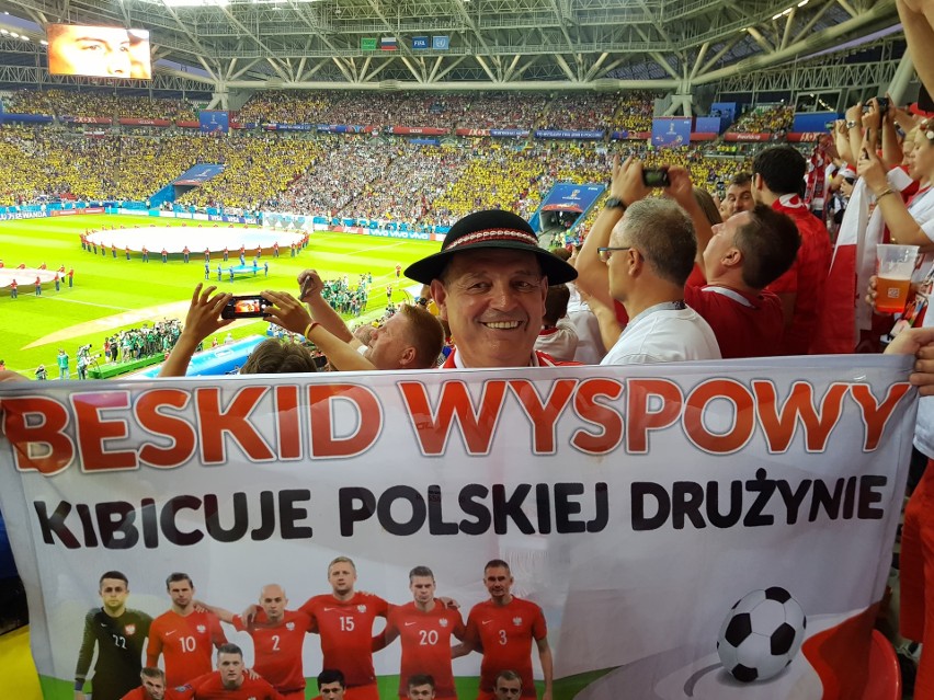 Beskid Wyspowy na stadionie w Kazaniu mocno kibicował polskim piłkarzom [ZDJĘCIA]