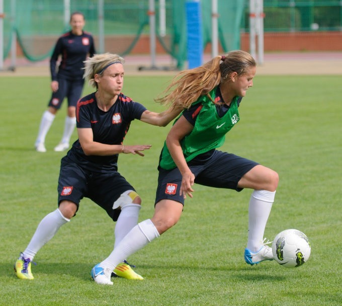 Trening reprezentacji Polski w piłce nożnej kobiet