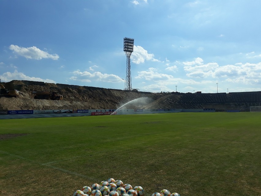 Budowa nowego stadionu Pogoni Szczecin - stan na 18 czerwca.