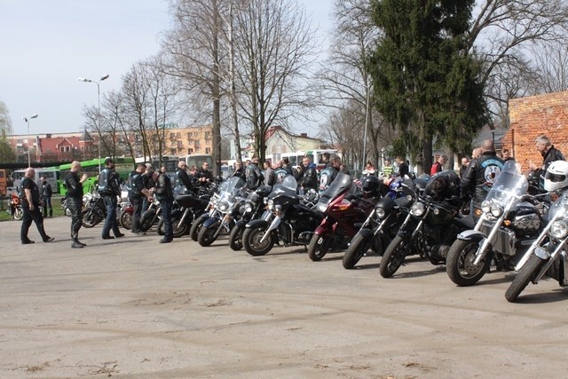 Parada motocyklistów w Krośnie Odrz. w 2015 r.