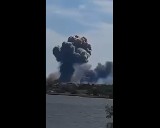Wybuch na lotnisku na Krymie. Rosjanie twierdzą, że to tylko przypadkowa detonacja amunicji [Wideo]