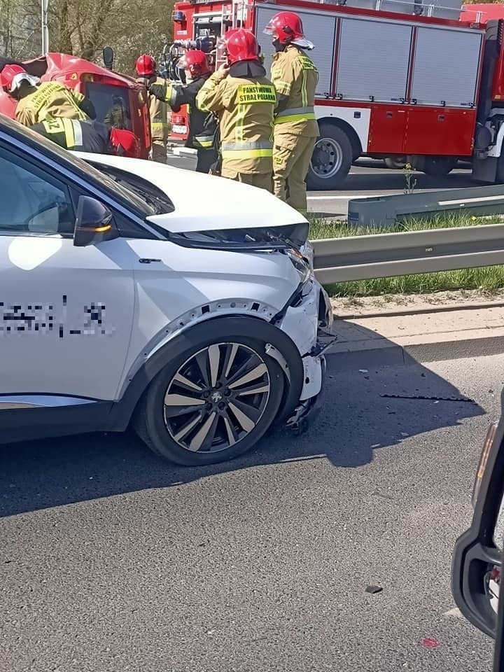 Wypadek w Białymstoku. Na ulicy gen. W. Andersa zderzyły się...