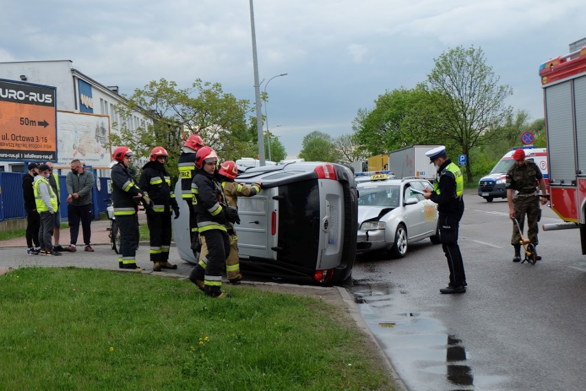 Wypadek na Octowej w Białymstoku. Kia zderzyła się z audi