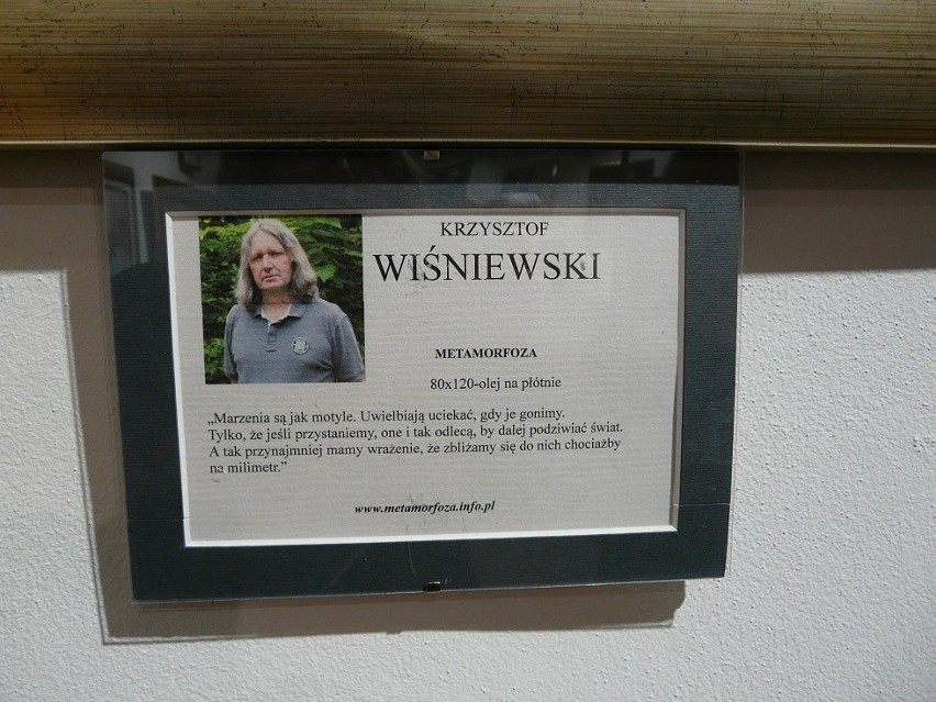 Krzysztof Wiśniewski wystawił swój obraz na wystawie...