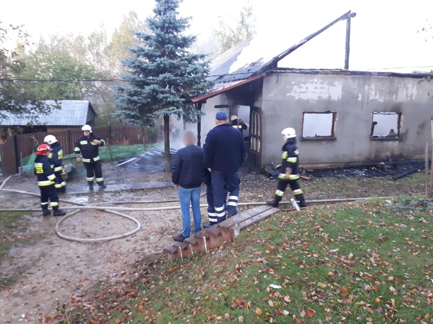 Pożar budynku gospodarczego na jednej z posesji w...