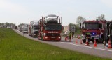  Wypadek trzech ciężarówek na autostradzie. Duże utrudnienia  