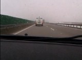 Autostrada A4: Samochód ITD pędzi 160 km/h [film]