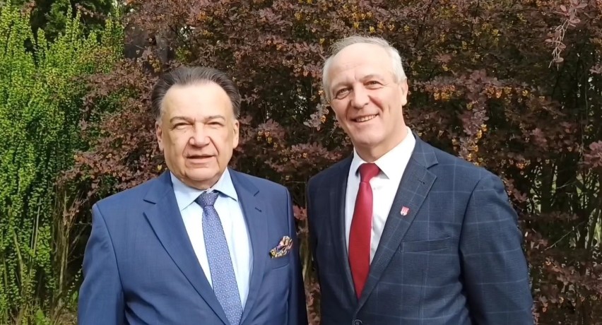 Od lewej: marszałek województwa Adam Struzik i burmistrz...