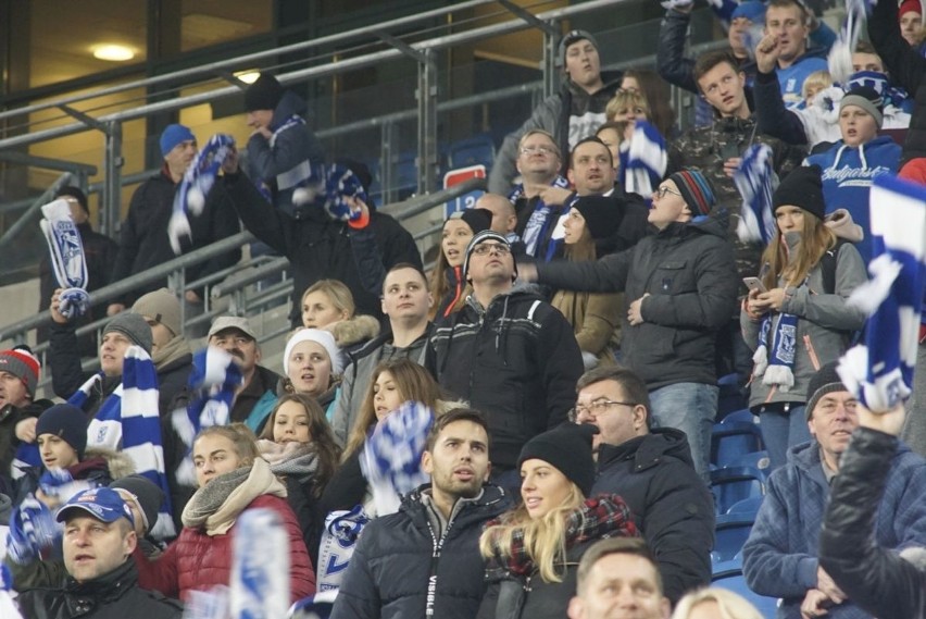 Podczas meczu Lech Poznań - Wisła Płock (2:1) atmosfera na...