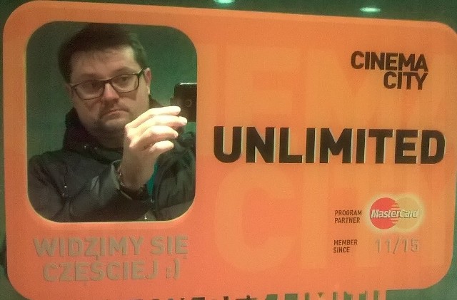 Do wyrobienia karty "Cinema City Unlimited" potrzebne jest zdjęcie.