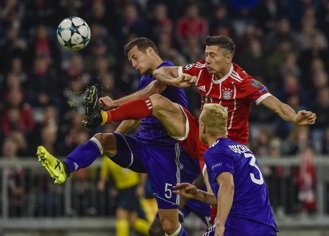 Liga Mistrzów. Bayern - Anderlecht 3:0. Lewy strzelił gola. Zobacz wszystkie bramki na YouTube WIDEO