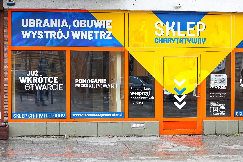 Sklep charytatywny w Szczecinie.