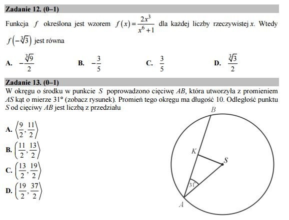 Matura 2016: Matematyka poziom podstawowy [ODPOWIEDZI, ARKUSZ CKE]