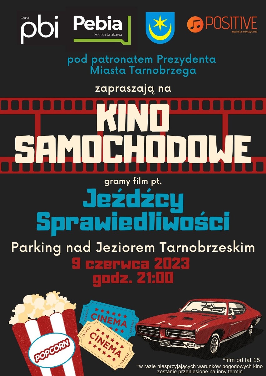 Pierwsze kino samochodowe w Tarnobrzegu w piątek 9 czerwca. Ekran stanie na największym parkingu nad Jeziorem Tarnobrzeskim 