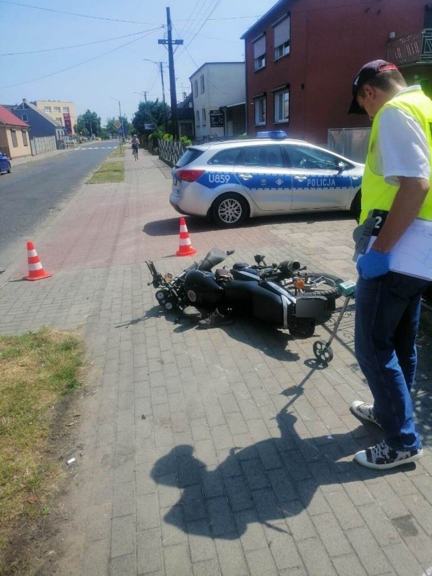 Jadący motocyklem 39-letni mieszkaniec powiatu jarocińskiego...